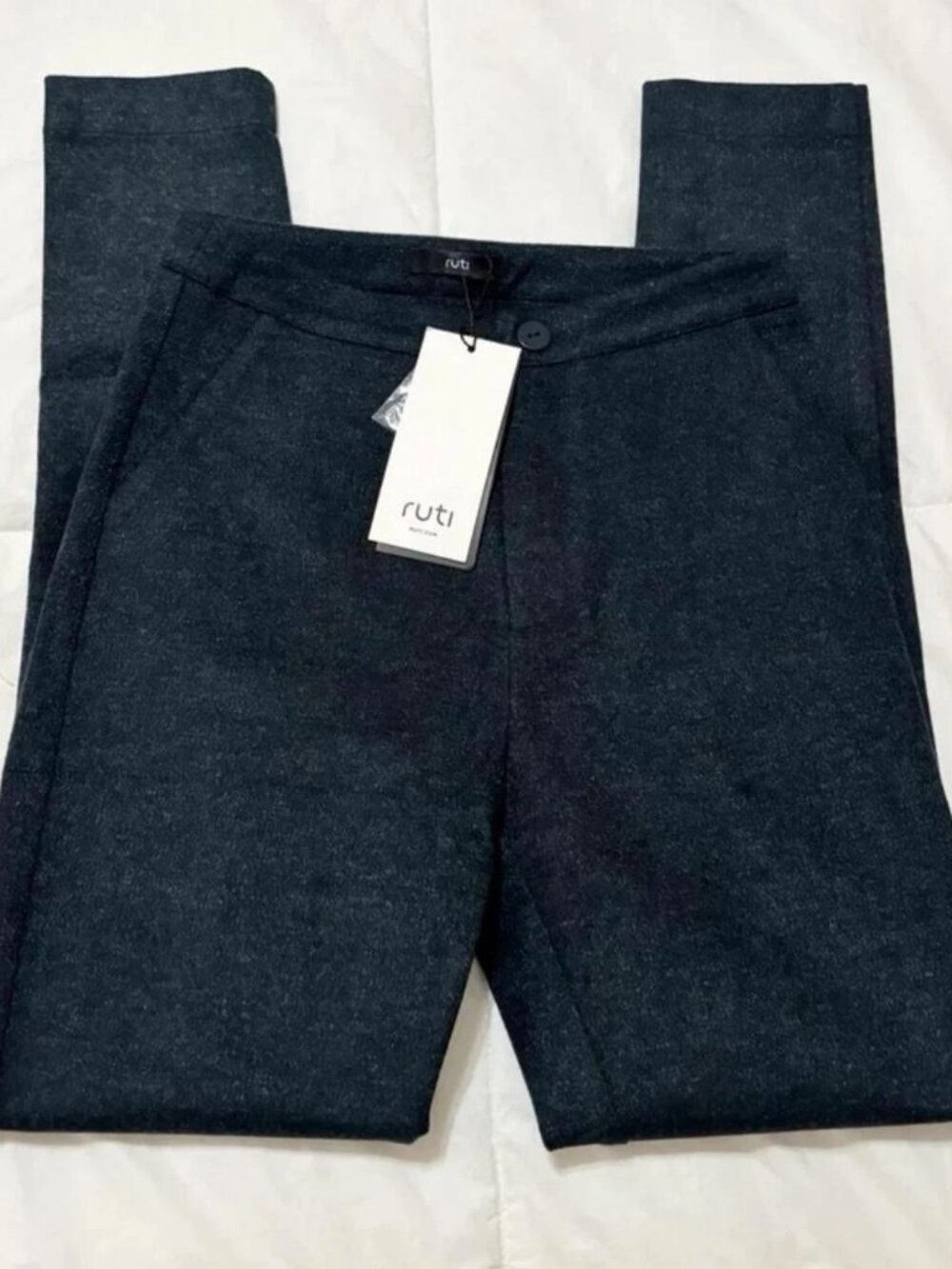 New RUTI Forest Green Isolde Straight Leg Pants XS warm